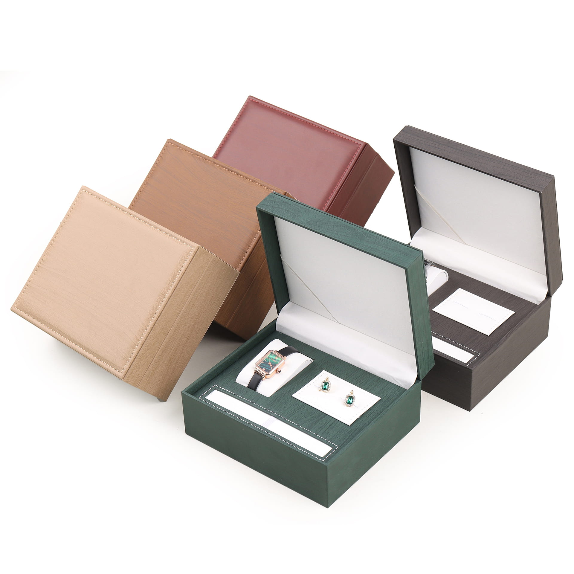 Leather Stacking Boxes